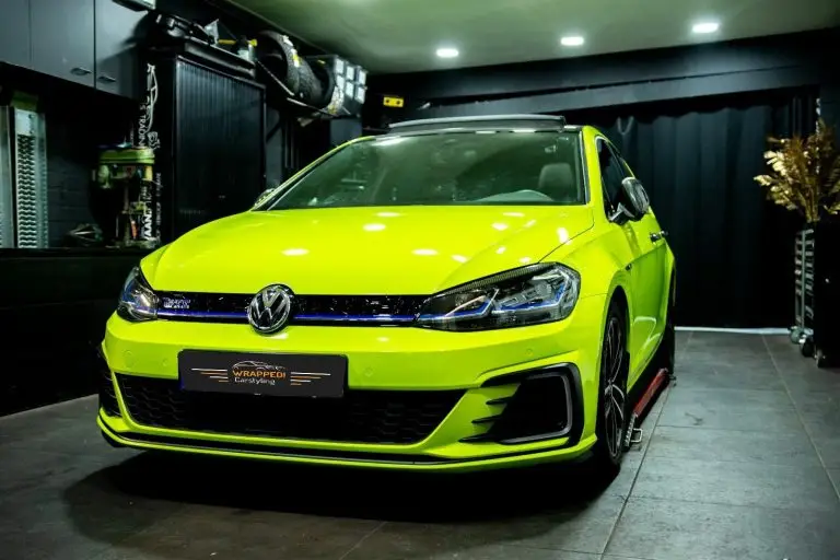 Full carwrap Volkswagen GTE Toxic green - WRAPPED! Carstyling