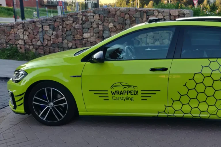 Full carwrap Volkswagen Golf GTE (Toxic Green) - WRAPPED! Carstyling