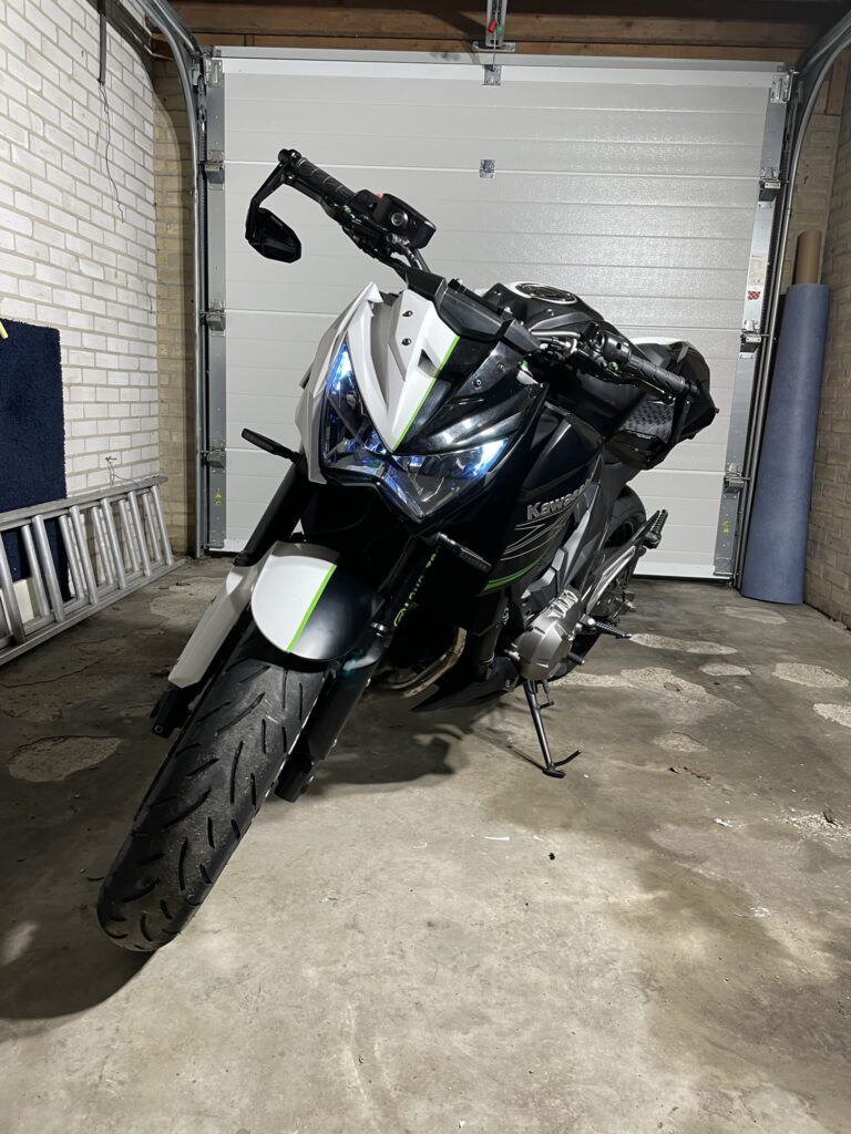 2-Tone Wrap Kawasaki Z800 - Gloss white/ Grass Green